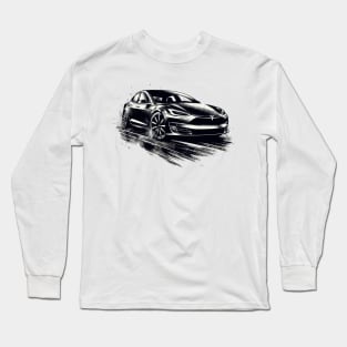 Tesla Model S Long Sleeve T-Shirt